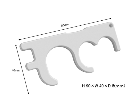 3Dプリント製ドアオープナー画像