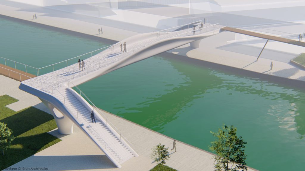 パリ市内に建設予定の3Dプリンティング製歩道橋