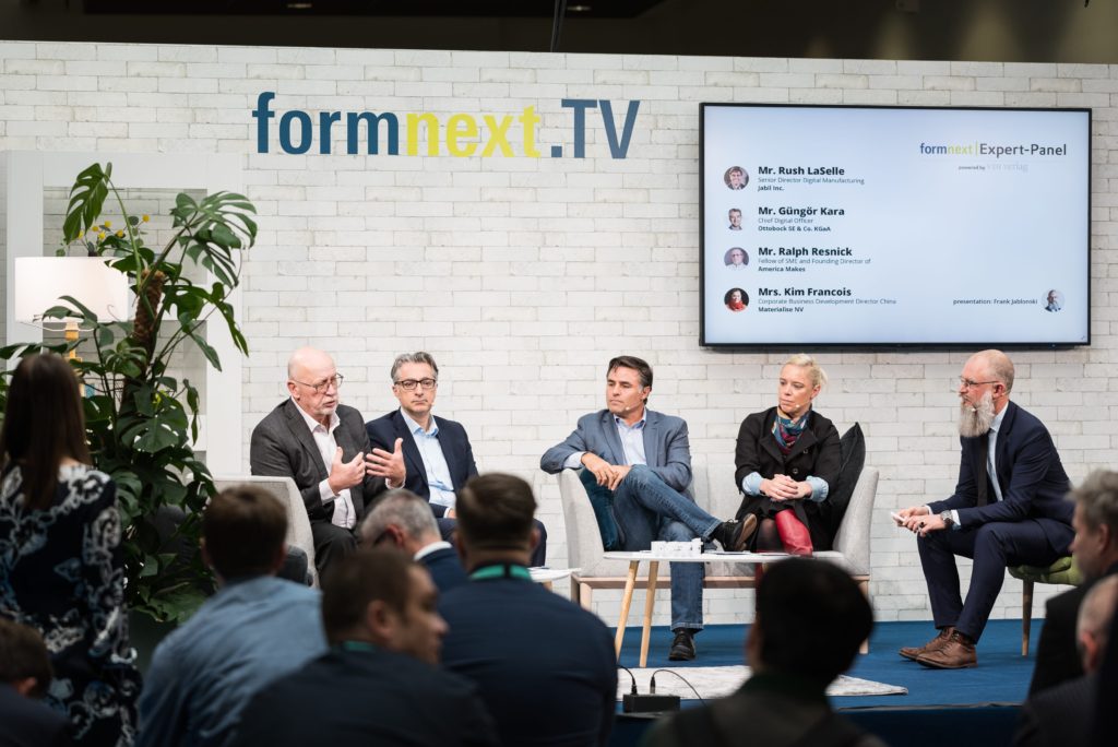 画像は、Formnext 2019の様子。Mesago Messe Frankfurt GmbH /Mathias Kutt氏のものより引用