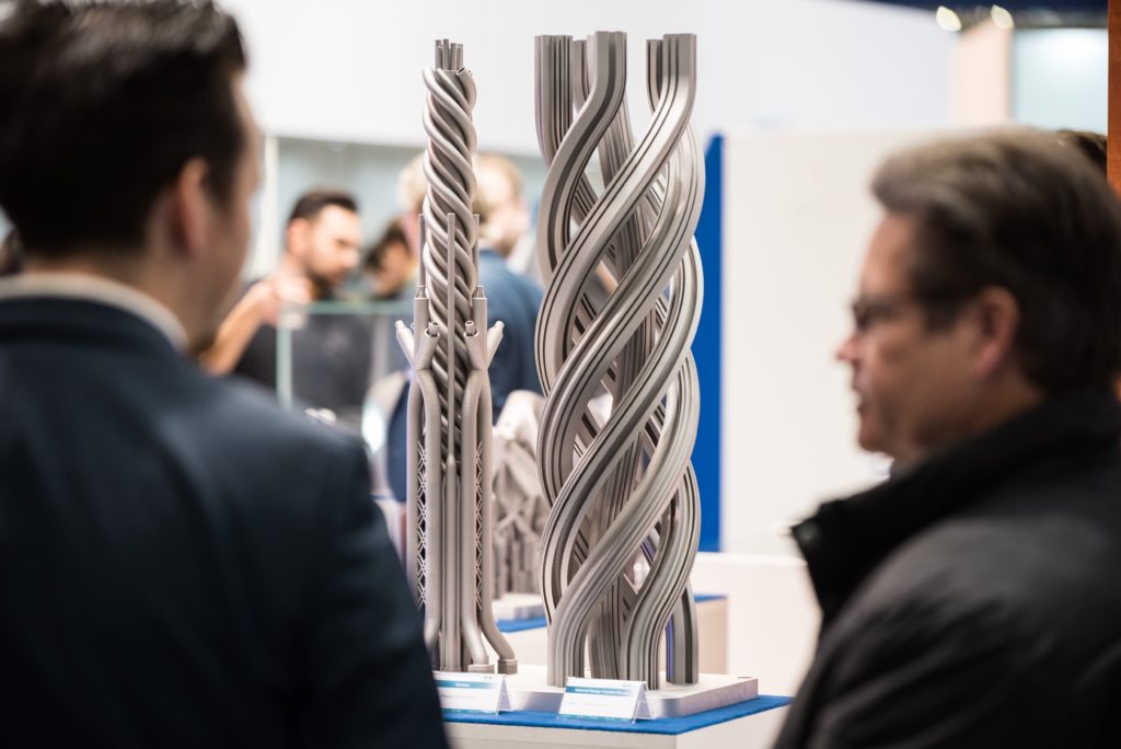 画像は、Formnext 2019の様子。Mesago Messe Frankfurt GmbH /Mathias Kutt氏のものより引用