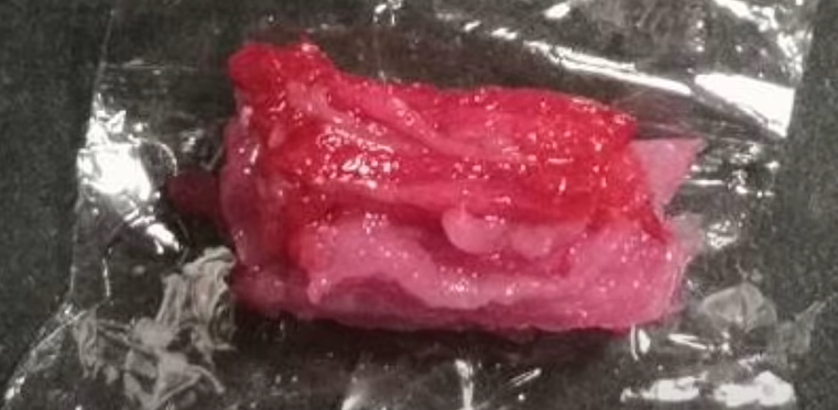 3Dプリンターで再現された和牛(出典:大阪大学)