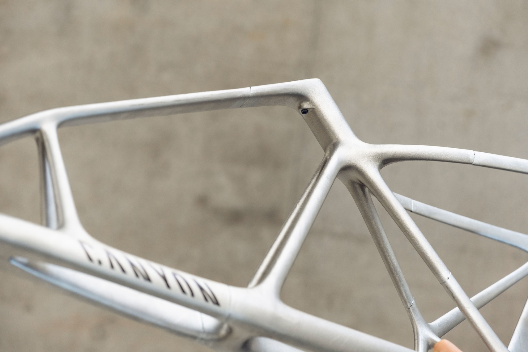 Canyonの3Dプリントバイクフレーム。出典：Bike-Magazine