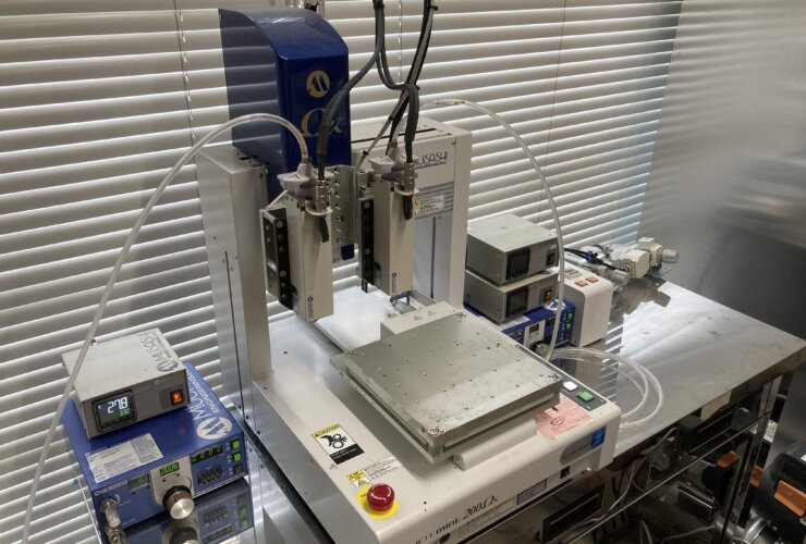 十文字学園女子大学で導入しているフード３Dプリンター「SHOT mini 200」（武蔵エンジニアリング社製）