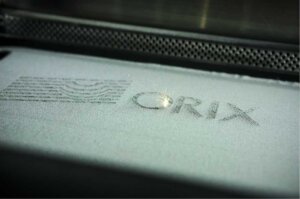 3Dプリンターで造形したオリックス・レンテックのロゴ