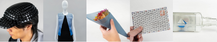 新開発の自己折り技術で造形されたもの