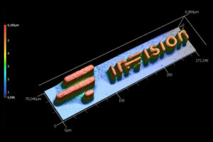 In-Visionの新装置による7umの造形サンプル