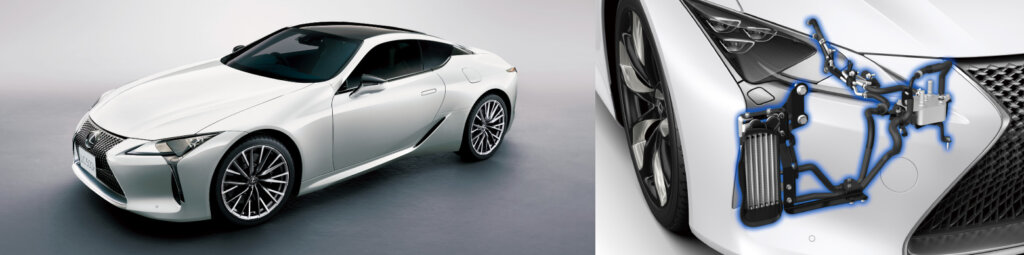 LEXUS LC500と純正オプションのオイルクーラー