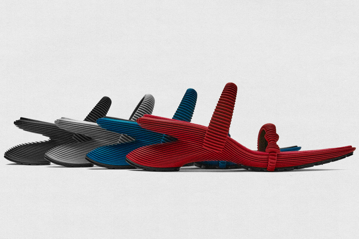 ANCUTA SARCAとHILOS STUDIOが発表した3Dプリントシューズ。