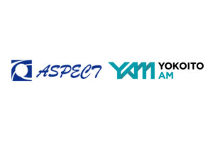 アスペクト社とYOKOITO社のロゴ