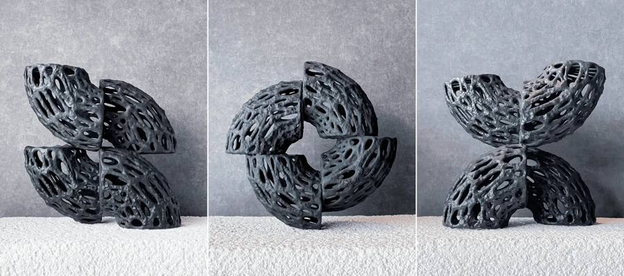 3種類のアートオブジェ